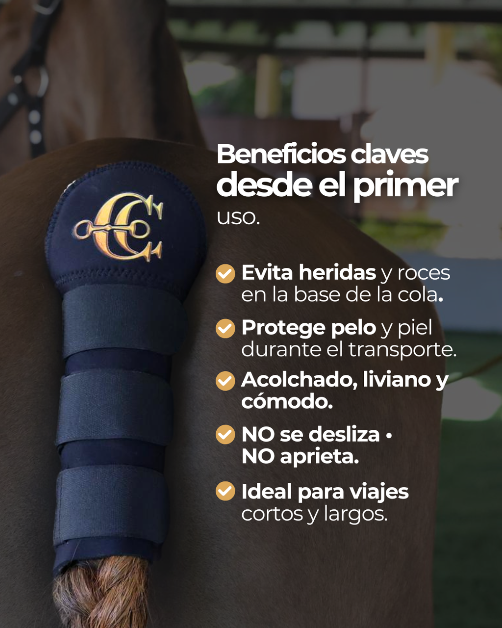 Protector de Cola para Caballos – Transporte y Entrenamiento